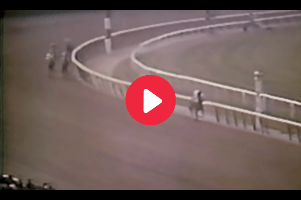 Secretariat's famous 1973 Belmont Stakes victory.