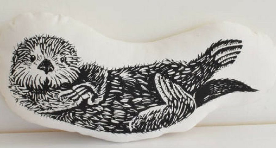 otter animal pillow