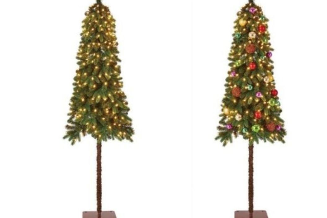 half christmas tree
