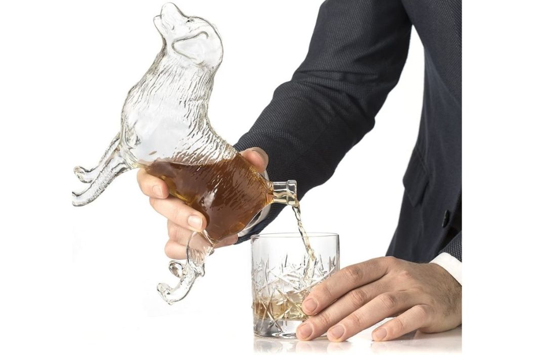dog whiskey decanter