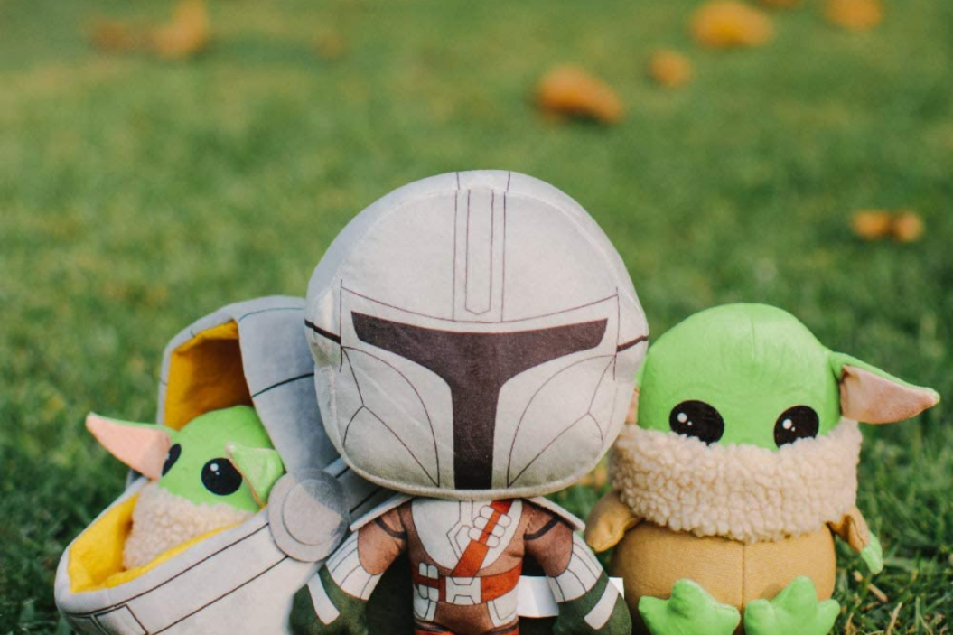 baby yoda dog chew toy