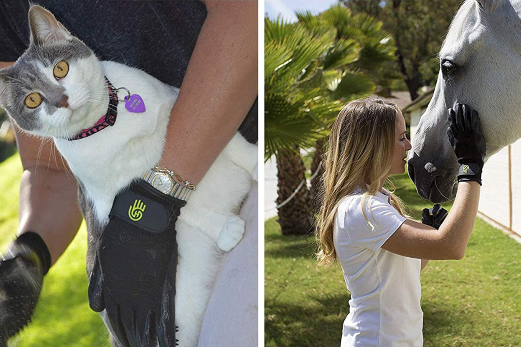 pet bathing gloves
