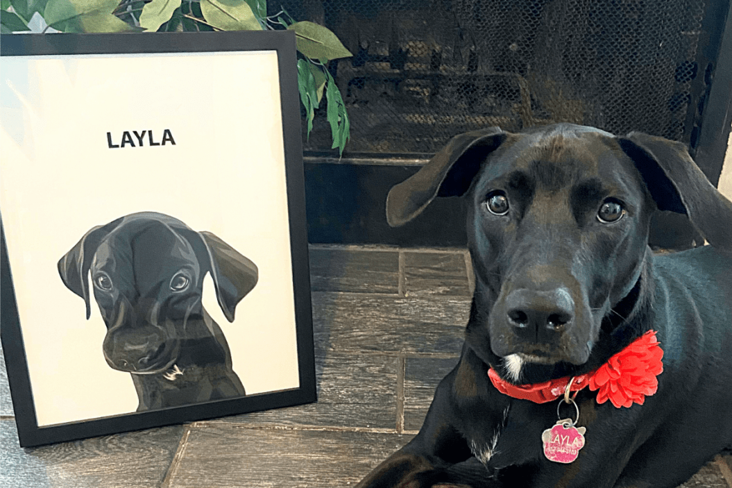 Pet portrait courtesy of Impersonate Me.