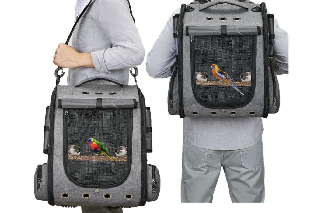Travel bird cage carrier