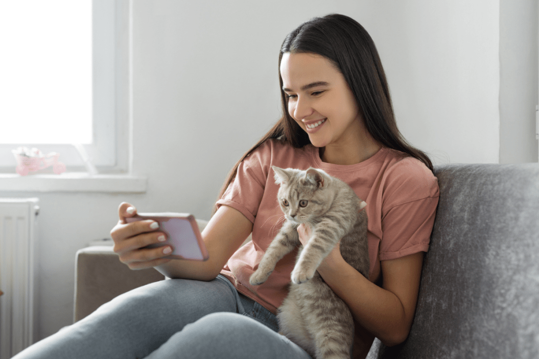 age kids pet sit cat