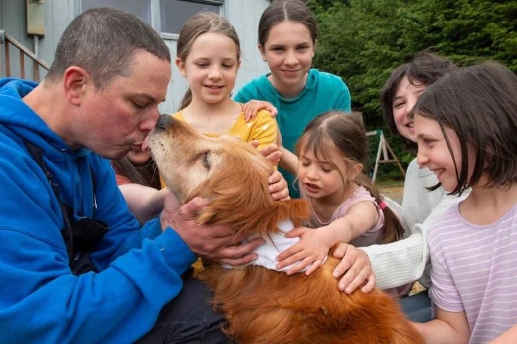 family reunites with dog in Alaska